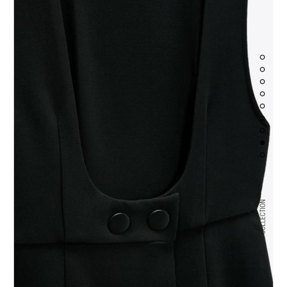 Zara BUTTONED PINAFORE DRESS - Picture 4 of 5
